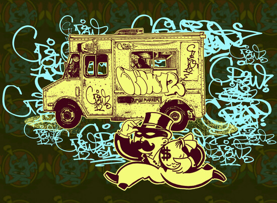 graffiti business monopoly camion tag hip hop new york
