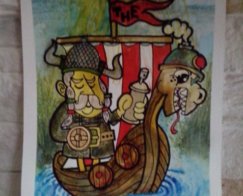 vikings illustration draw