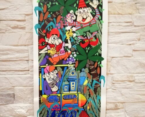 crazy jungle graffiti